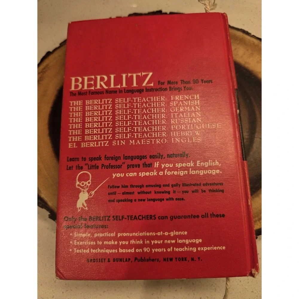 Russian Berlitz Self Teacher Berlitz Schools Of Language 1972 Hardcover Book
